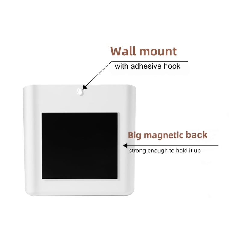 SUBEKYU Magnetic Lint Bin for Laundry Room, Small Waste Bin or Laundry Storage Container for Hanging on Dryer/Washer/Wall, 0.85 Gallon, White - Image 3